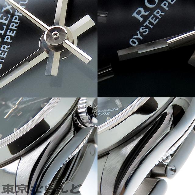 ロレックス⭐️新品未使用近オイスターパーペチュアル❤️76080黒ブラック文字盤 76080 ブラック ROLEX（ロレックス）オイスターパーペチュアル 中古