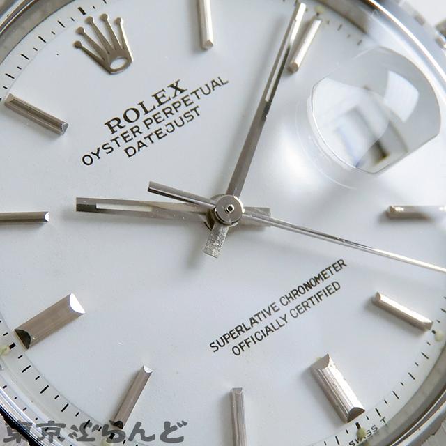 ROLEX（ロレックス） デイトジャスト 1603 28番台 ホワイト SS 巻き