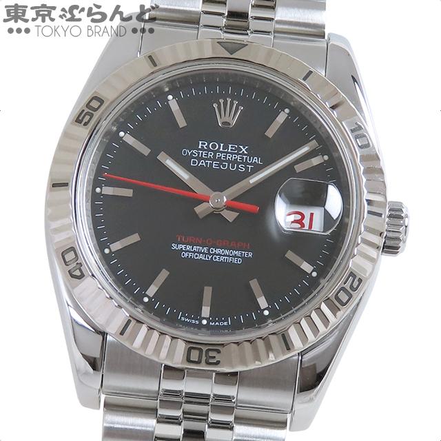 ROLEX（ロレックス） デイトジャストターノグラフ 116264 M番 黒 SS WG