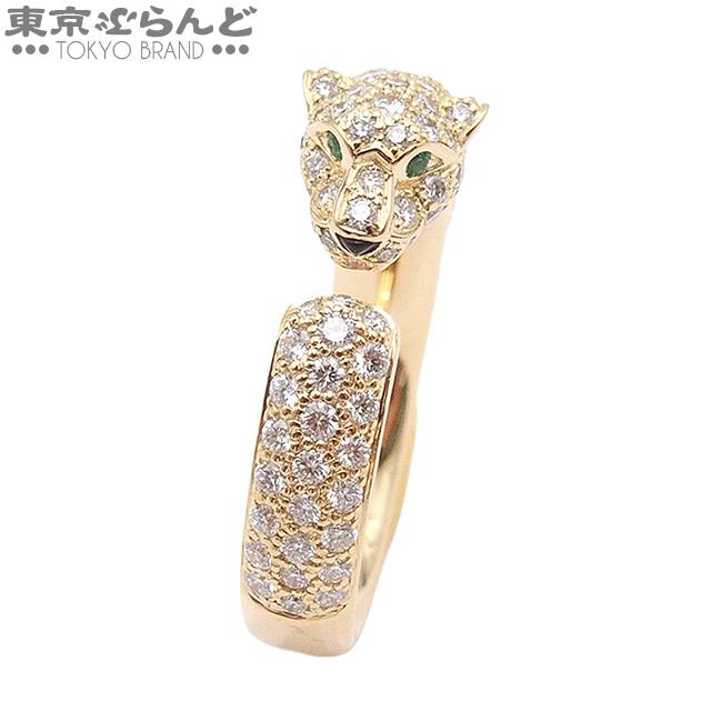 【新品仕上済】K18 パンテール ドゥ カルティエ リング スモールモデル10号 Cartier（カルティエ） パンテール ドゥ リング スモールモデル