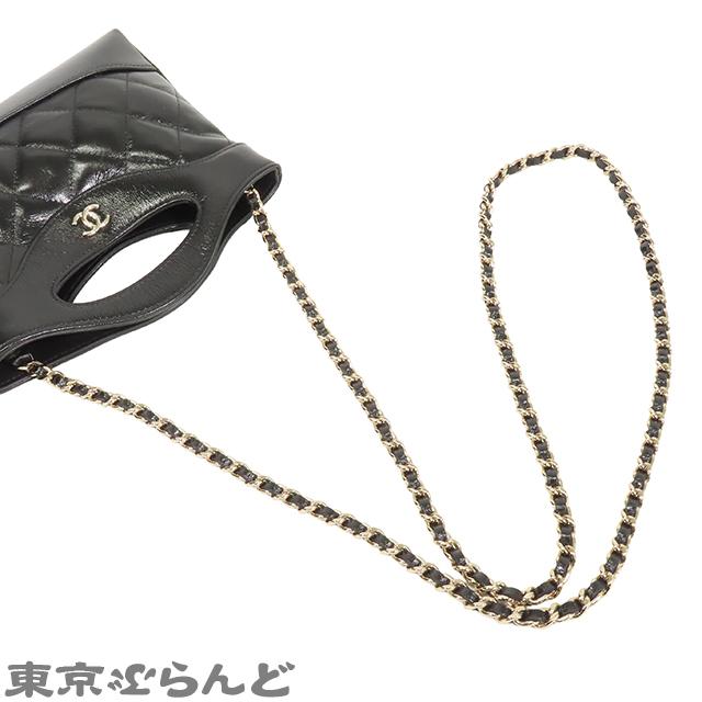 CHANEL(シャネル) ショルダーバッグ シャネル31 AP3656 黒 ゴールド金具/チェーンショルダー CHANEL（シャネル） シャネル31 ミニ チェーン ショルダーバッグ