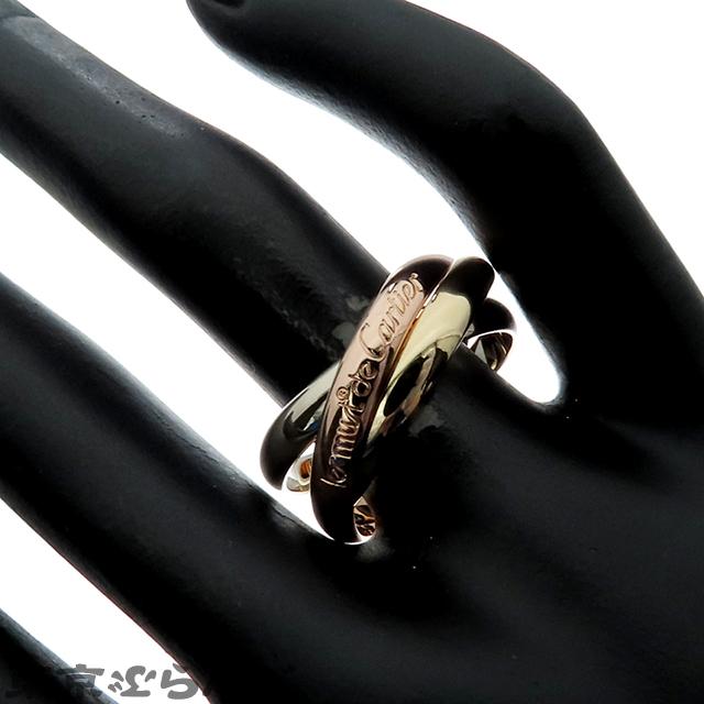 【カルティエ/Cartier】 トリニティリング 9号 K18YG/WG/PG Cartier（カルティエ） トリニティリング スリーカラーゴールド K18PG