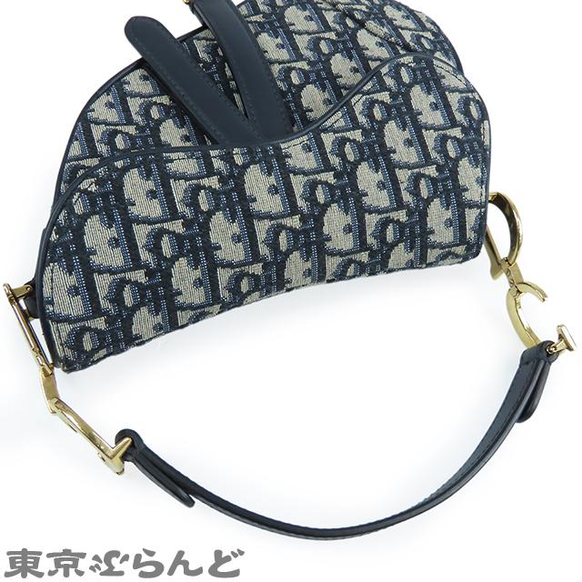 ディオール Dior サドルバッグ ミニ M0456CTZQ_M928 ネイビーxベージュ