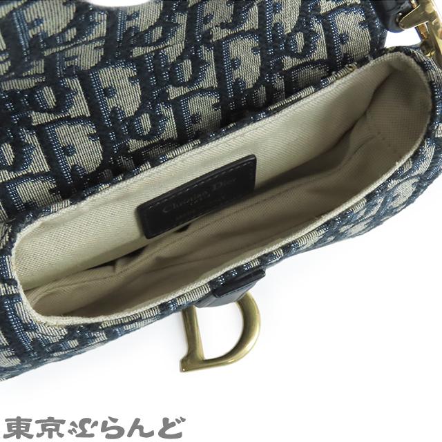 ディオール Dior サドルバッグ ミニ M0456CTZQ_M928 ネイビーxベージュ