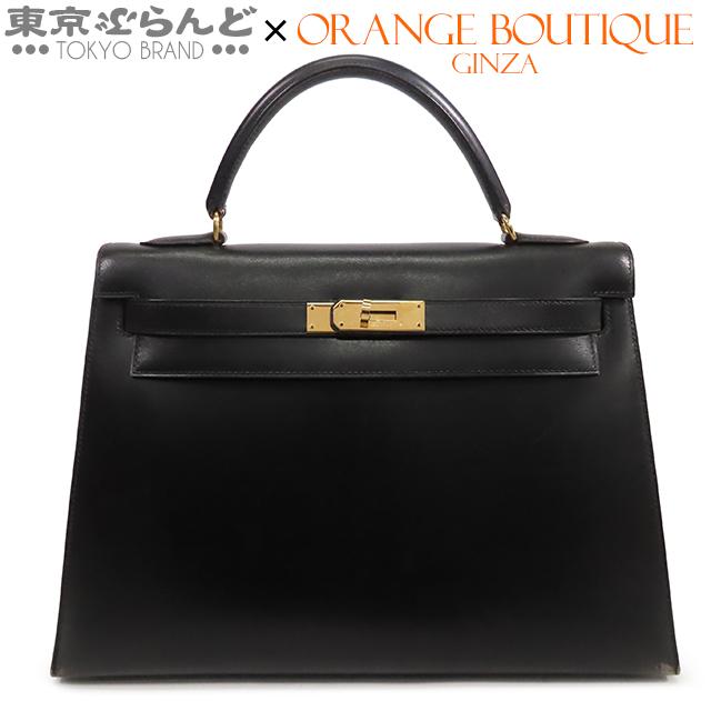 HERMES（エルメス） ケリー 32 外縫 〇Y刻印 ブラック 黒 ゴールド金具