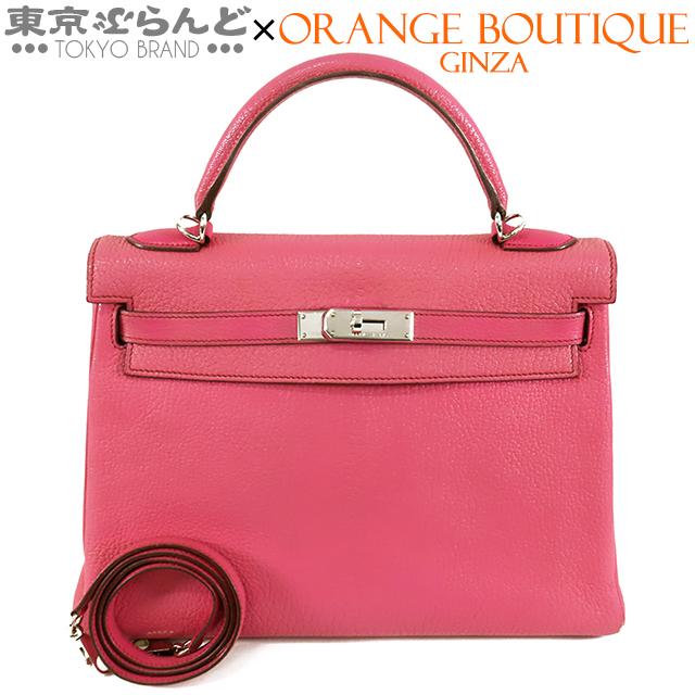 HERMES（エルメス） ケリー 32 □J刻印 ピンク シルバー金具