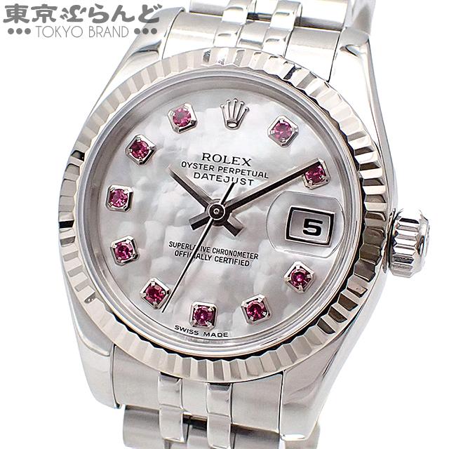 ROLEX ロレックス 179174NR デイトジャスト 腕時計 SS SS K18WG レディース [中古] ROLEX（ロレックス） デイトジャスト 179174NGR ホワイト SS K18WG