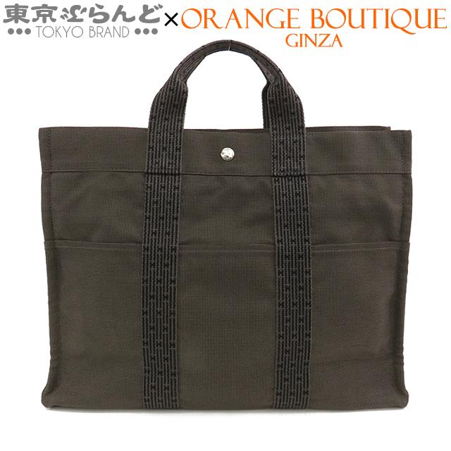 HERMES/エルメス/エールライン/トートバッグＭＭ [2g-2] エールライン エルメス トートバッグ MM ハンドバッグ ナイロン