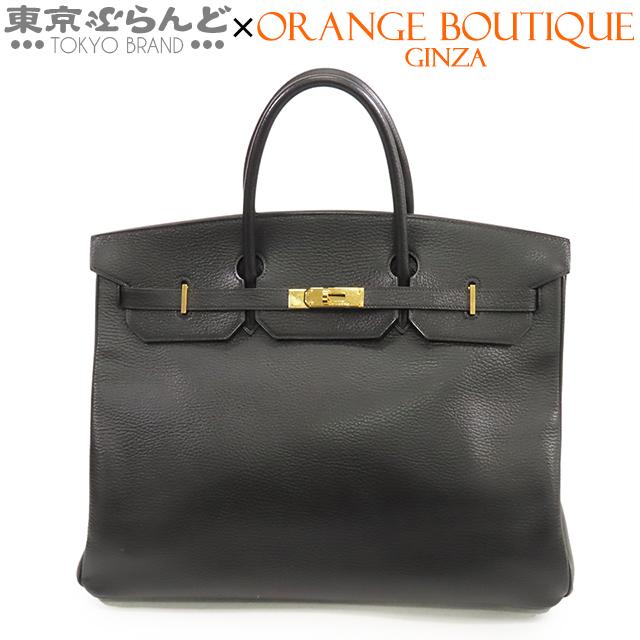 HERMES（エルメス） バーキン40 □F刻印 黒 ブラック ゴールド金具