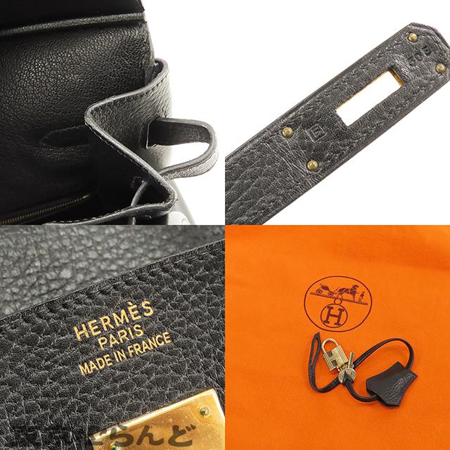 HERMES（エルメス） バーキン40 □F刻印 黒 ブラック ゴールド金具 