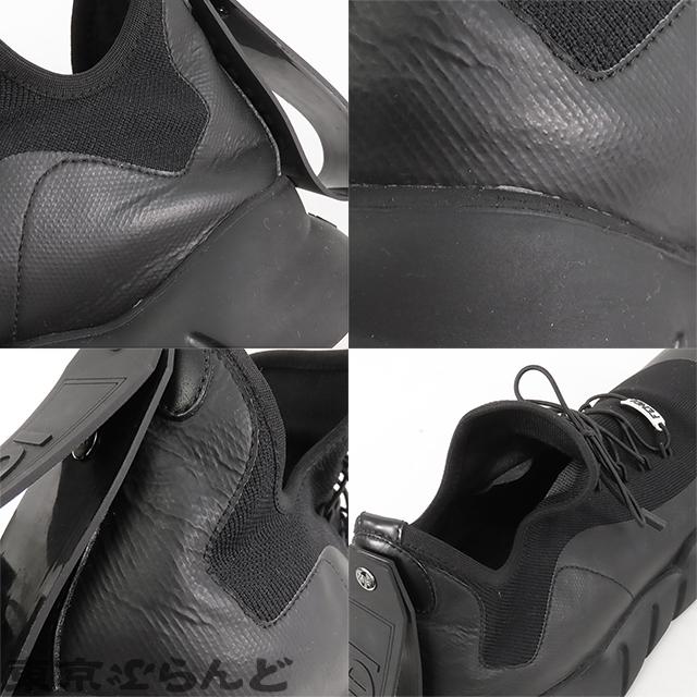 FENDI（フェンディ） ニット アッパー スニーカー ブラック 