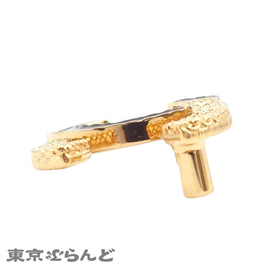 CHANEL（シャネル） ブローチ ゴールド ブラック メタル ココマーク 