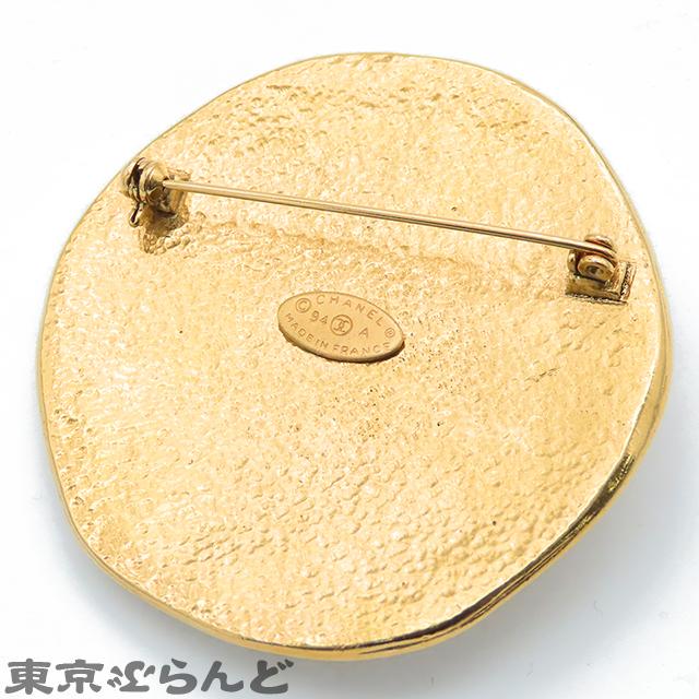 シャネル CHANEL ピンブローチ ゴールド メタル ココマーク 太陽モチーフ GP 94A ブローチ レディース ヴィンテージ 101817751_1