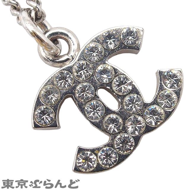 CHANEL（シャネル） ネックレス シルバー メタル ラインストーン ココ