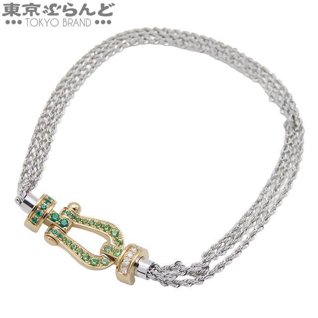 Fred（フレッド） フォース10 0J0002 K18YG K18WG エメラルド グリーン