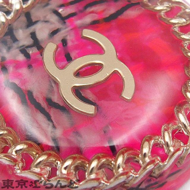 CHANEL（シャネル） ネックレス ゴールドxピンク メタル プラスチック