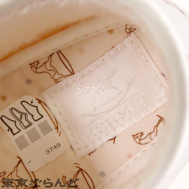 HERMES（エルメス） ベビーシューズ ライトグレー コットン うさぎ 