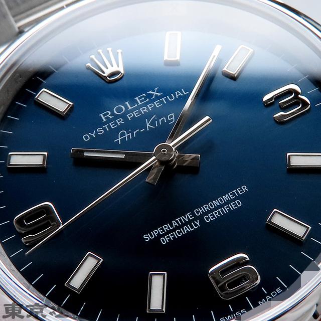 ROLEX（ロレックス） エアキング 114200 ランダム番 ブルー SS