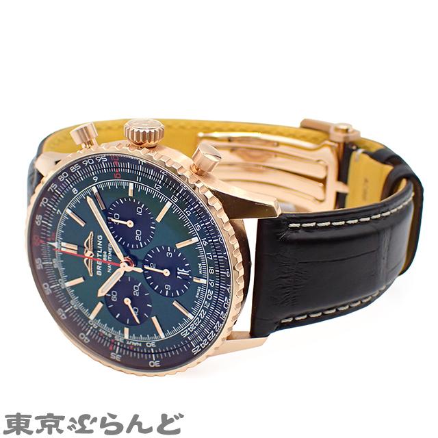 ブライトリング（BREITLING） ナビタイマーB01 RB0137241L1P1 グリーン 