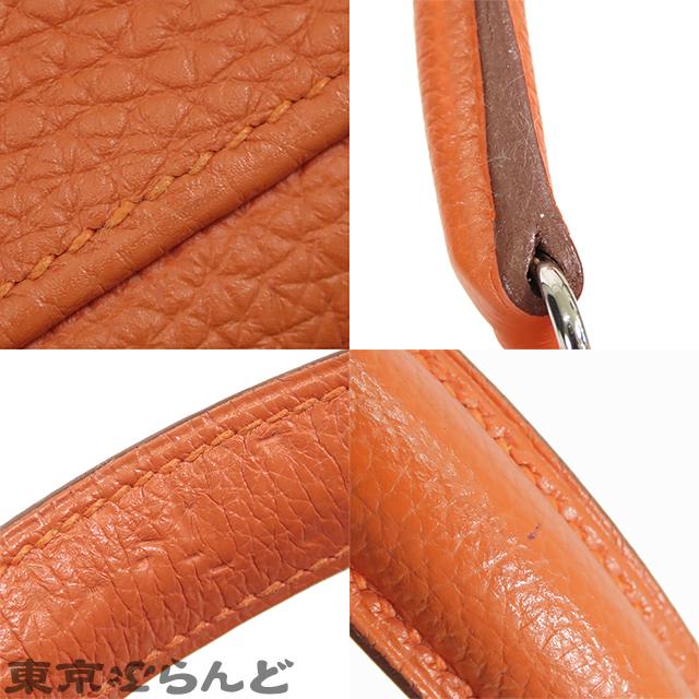 HERMES（エルメス） ケリー35 □Q刻印 オレンジ シルバー金具 トゴ