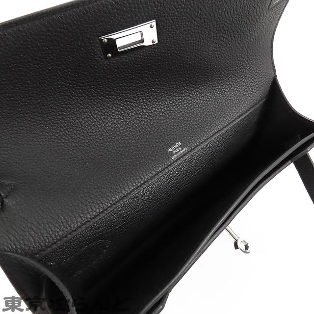 HERMES（エルメス） ケリーデペッシュ25 W刻印 ブラック 黒 シルバー