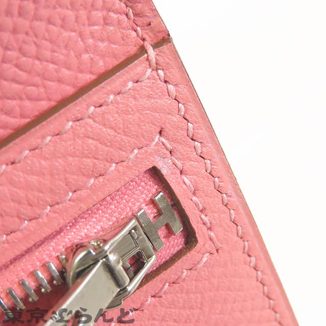 エルメス HERMES ベアンスフレ T刻印 ローズコンフェッティ シルバー金具 エプソン 長財布 レディース  25XM 101821032の画像