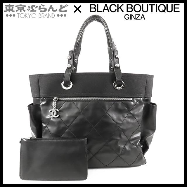 CHANEL（シャネル） パリビアリッツ ブラック 黒 シルバー金具 PVC