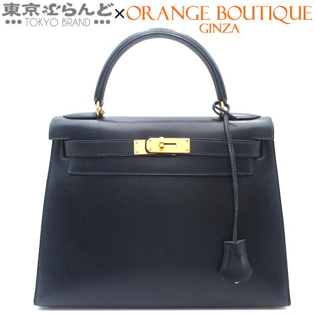HERMES（エルメス） ケリー28 〇Y刻印 ブルーインディゴ ゴールド金具