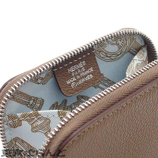HERMES（エルメス） アザップ シルクイン コンパクト K刻印 エトゥープ 