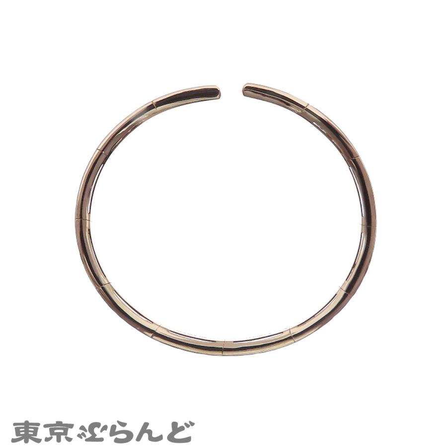 カシケイ バンドバングル ピンクゴールド K18PG ブラウンダイヤモンド