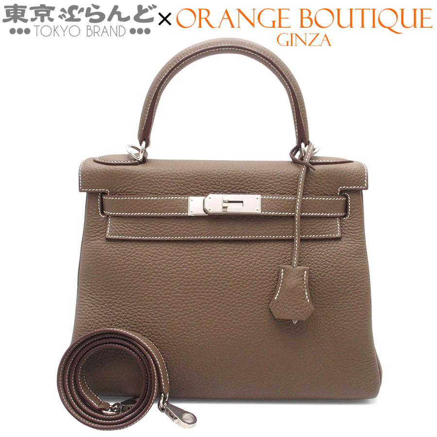 HERMES（エルメス） ケリー28 B刻印 エトゥープ シルバー金具 トリヨン