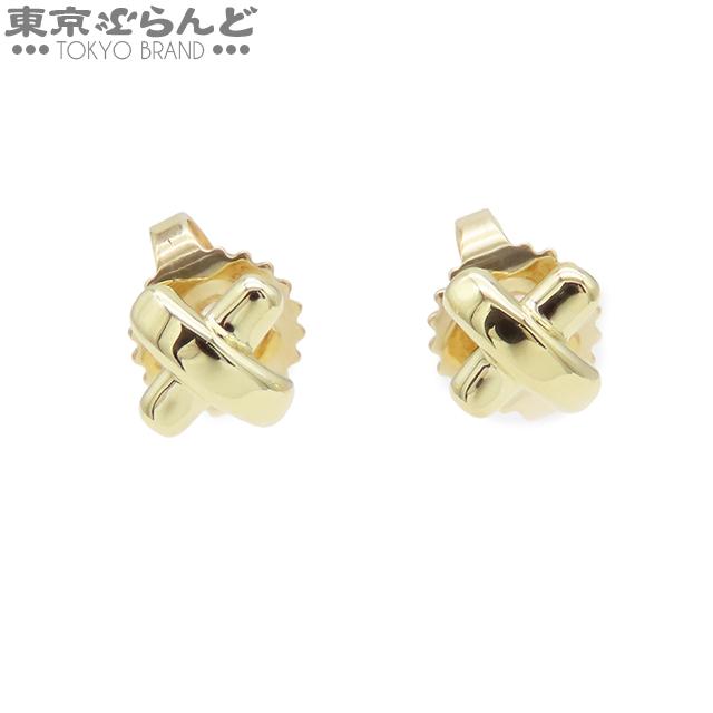 Tiffany&Co ティファニー クロスステッチ ピアス K18YG TIFFANY&Co.（ティファニー） ピアス クロスステッチ ピアス K18YG