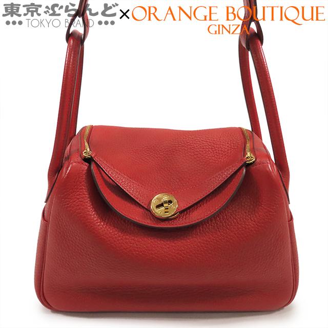 HERMES（エルメス） リンディ26 A刻印 赤 ルージュカザック ゴールド