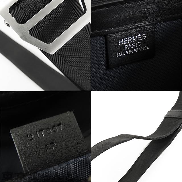 エルメス　シティスライドクロスPM ブラックシルバー金具　美品 HERMES（エルメス） シティスライド クロス PM U刻印 ブラック 黒
