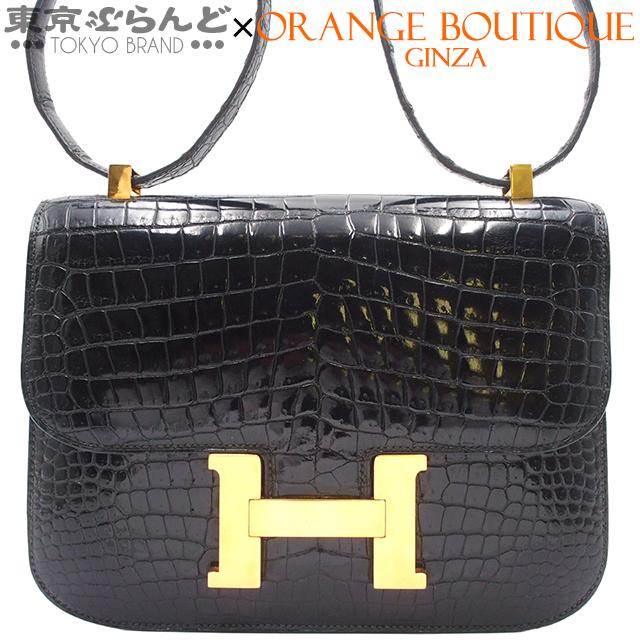 エルメス コンスタンス23 ポロサス ゴールド金具 ショルダーバッグ ブラック【中古】 HERMES（エルメス） コンスタンス23 〇M刻印 ブラック ゴールド金具