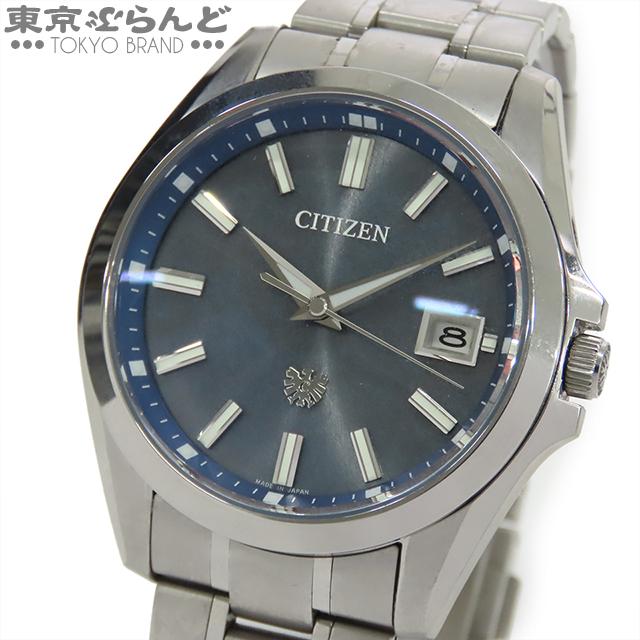 CITIZEN ザ・シチズンA060-T027351 藍染和紙チタン保付き中古 CITIZEN（シチズン） ザ・シチズン AQ4091-56M A060-T027351 ブルー