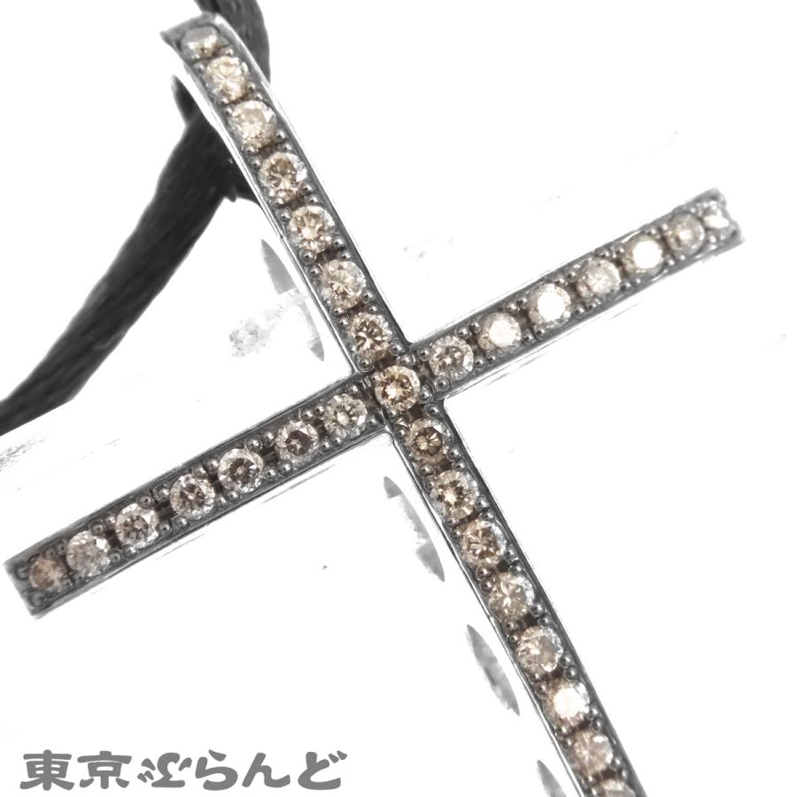 イーノス E-NO`S クロス モチーフ ペンダント ホワイトゴールド K18WG