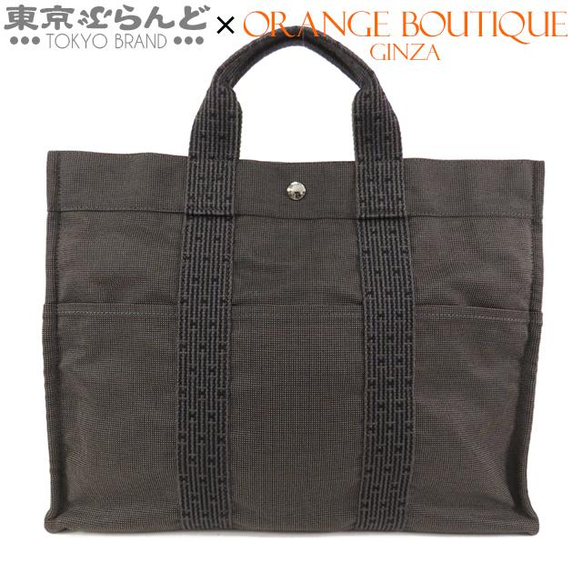 ☆美品☆エルメス　エールライン　トートバック　HERMES HERMES（エルメス） エールライン MM グレー シルバー金具