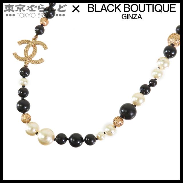 CHANEL（シャネル） ココマーク ロングネックレス ゴールドxブラックx