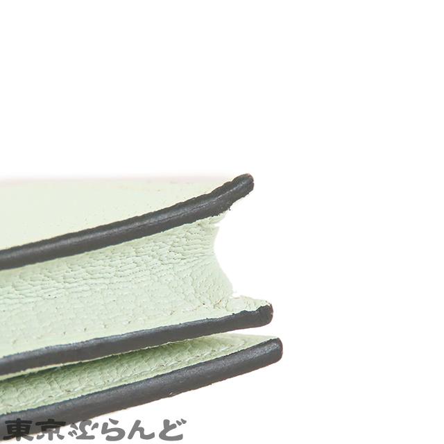 エルメス HERMES ベアンスフレ K刻印 ヴェールペパーミント シルバー金具 シェーブル 長財布 レディース 25XM 101827625の画像