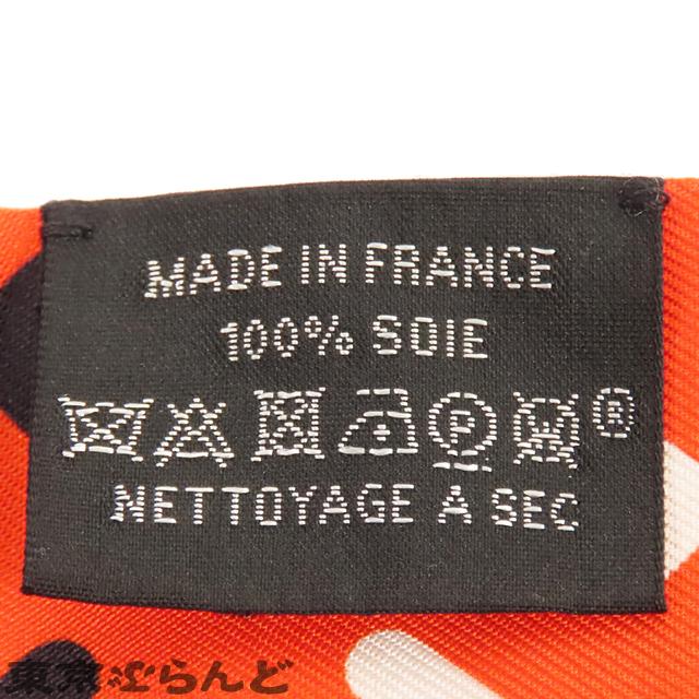 HERMES（エルメス） ツイリー オレンジxマルチカラー シルク Jeu de