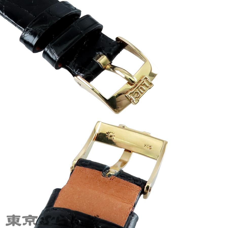 Chopard（ショパール） コインウォッチ アイボリー K18YG クロコダイル