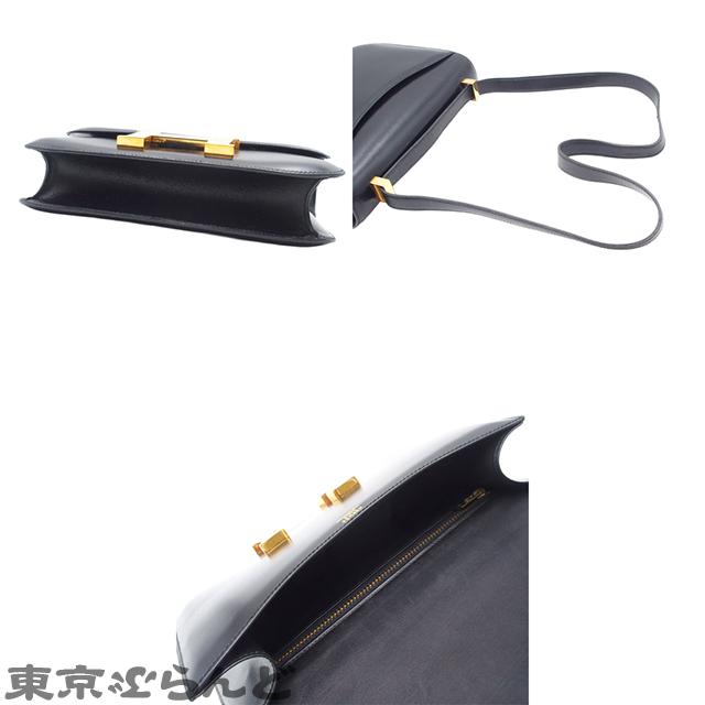 エルメス HERMES コンスタンス 23 〇Q刻印 ブラック ゴールド金具 ボックスカーフ ヴィンテージ ショルダーバッグ レディース 25XM 101828572の画像