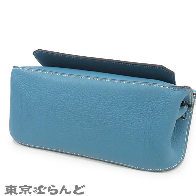 HERMES（エルメス） ジプシエール28 □N刻印 青 ブルージーン シルバー