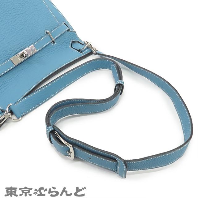 HERMES（エルメス） ジプシエール28 □N刻印 青 ブルージーン シルバー