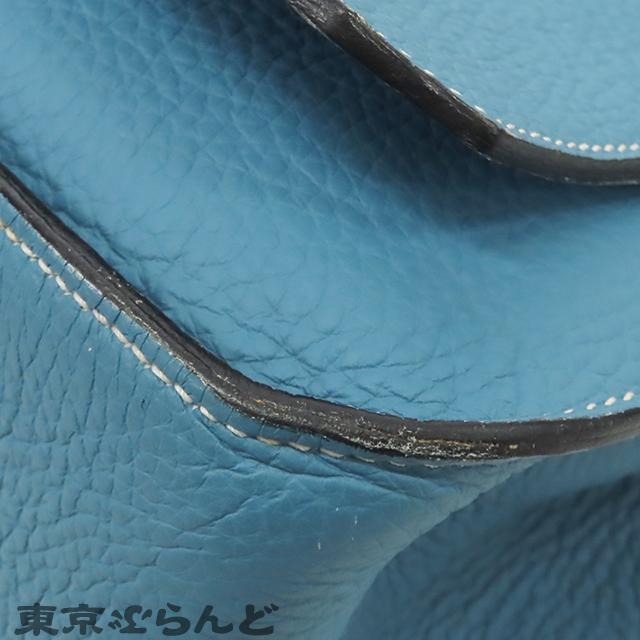 HERMES（エルメス） ジプシエール28 □N刻印 青 ブルージーン シルバー