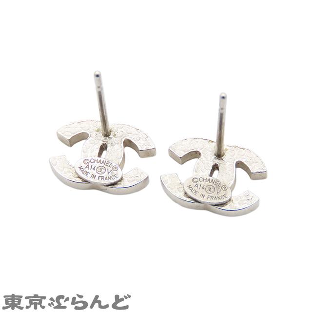 CHANEL（シャネル） ココマーク ピアス シルバー メタル ライン