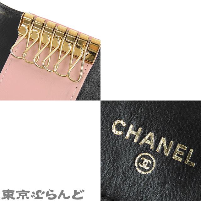 CHANEL キーケース CHANEL 赤 レザー ケース キーチェーン付き CHANEL