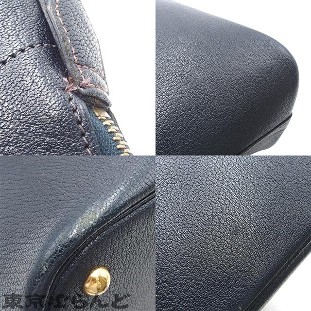 HERMES（エルメス） ボリード31 □D刻印 ブルーインディゴ ゴールド 