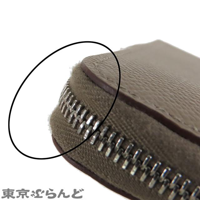 エルメス HERMES アザップ ロング シルクイン 自由に！ W刻印 エトゥープ シルバー金具 エプソン ラウンドファスナー長財布 レディース 25XM 101831770の画像